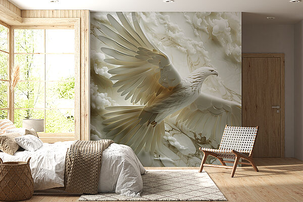 White bird flying in the air White bird flying in the air