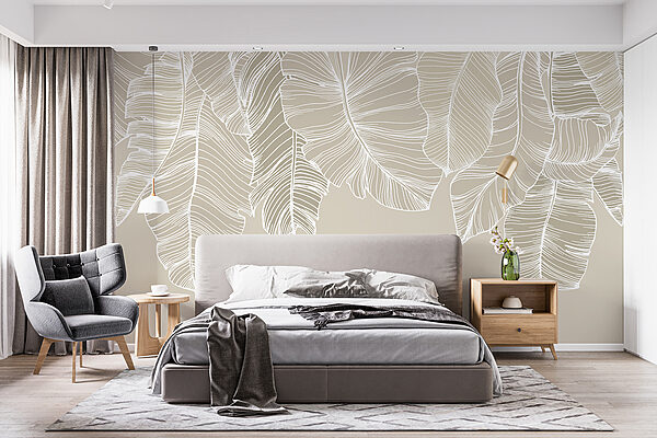 Close up of leaves Wall murals Close up of leaves