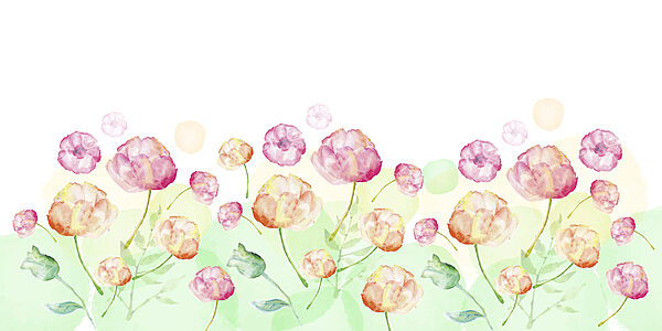 Watercolor painting of flowers Watercolor painting of flowers