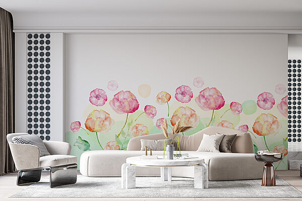 Watercolor painting of flowers Watercolor painting of flowers