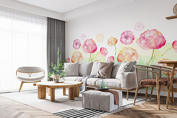 Watercolor painting of flowers Watercolor painting of flowers