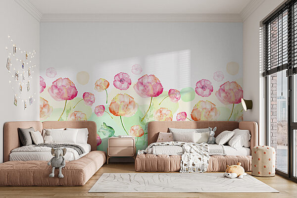 Watercolor painting of flowers Watercolor painting of flowers