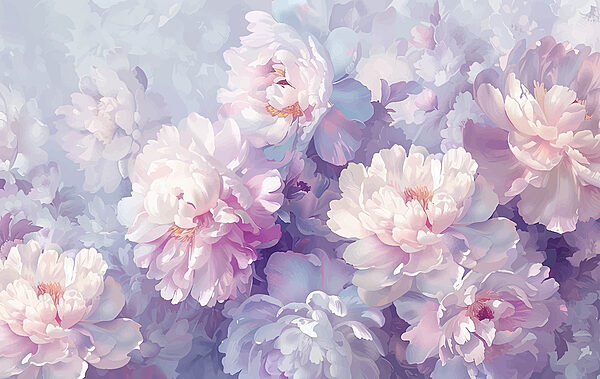 Group of flowers on a white background Group of flowers on a white background