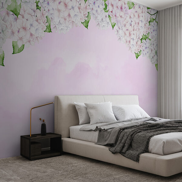 Pink and white flower border Pink and white flower border