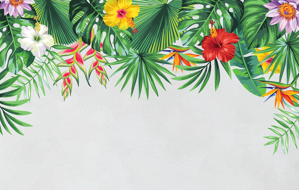 Group of tropical leaves Group of tropical leaves