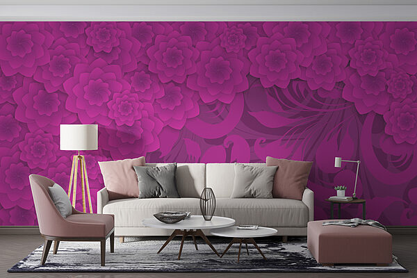 Purple and pink floral background Purple and pink floral background