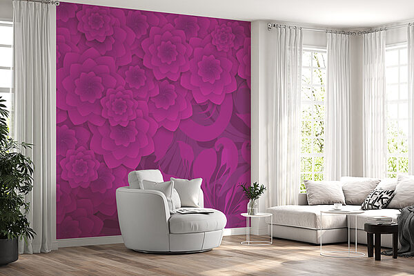 Purple and pink floral background Purple and pink floral background