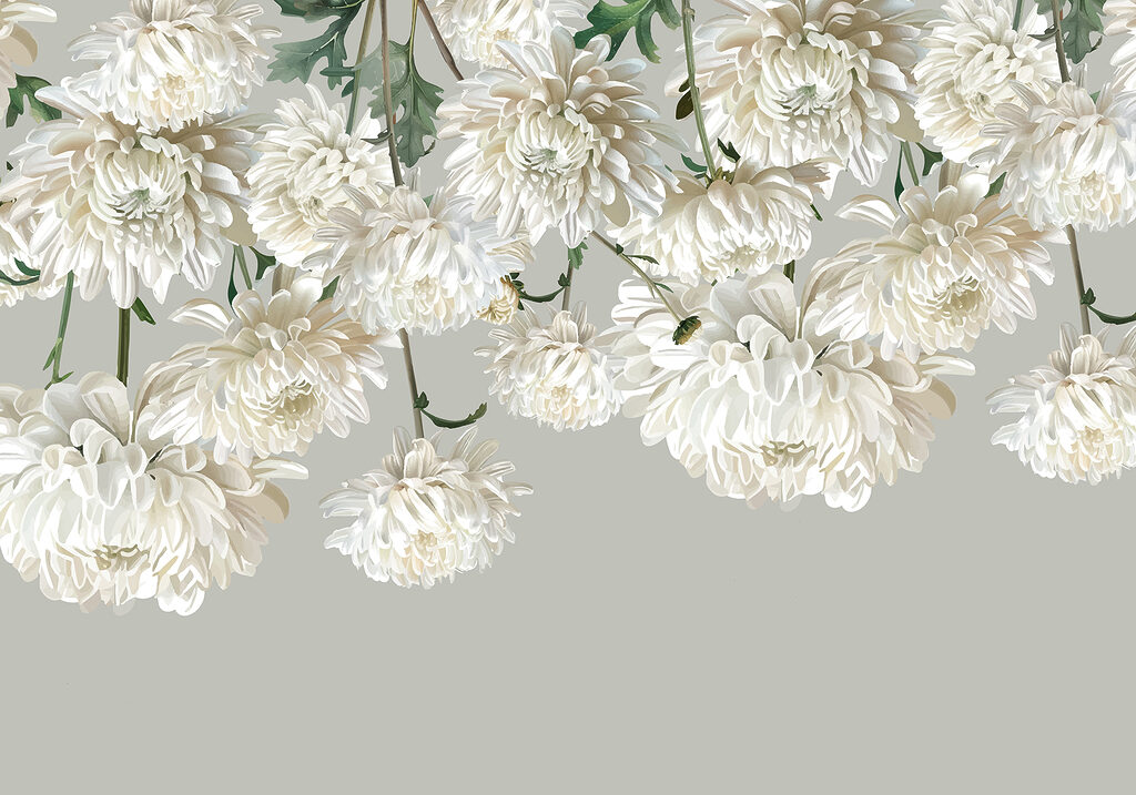 Group of white flowers Group of white flowers