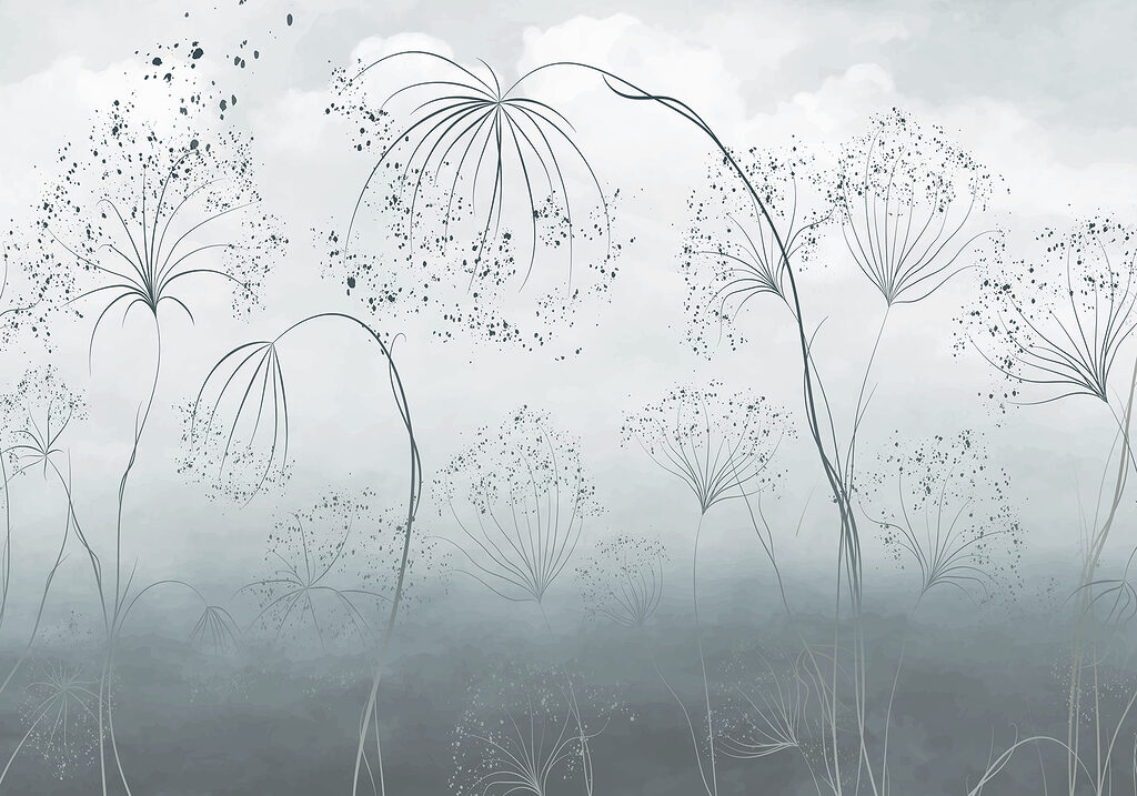 Greyscale shot of flowers Greyscale shot of flowers