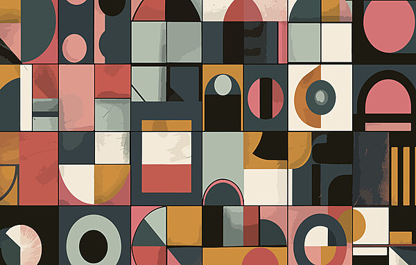 Colorful pattern with different shapes Colorful pattern with different shapes