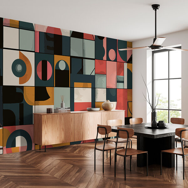 Colorful pattern with different shapes Colorful pattern with different shapes