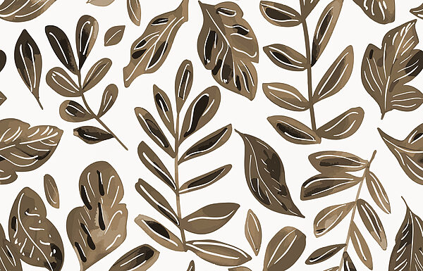 Pattern of brown leaves Pattern of brown leaves