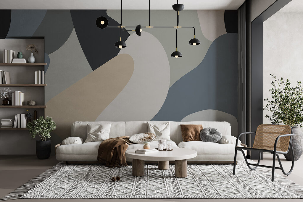 Colorful pattern with curved lines Colorful pattern with curved lines