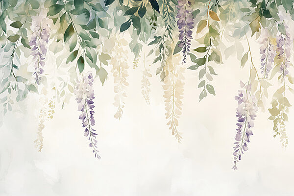 Painting of flowers and leaves Painting of flowers and leaves
