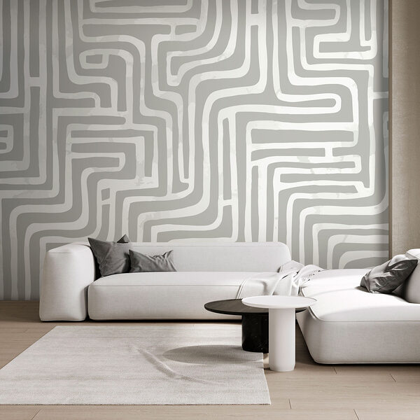 Grey and white maze Grey and white maze