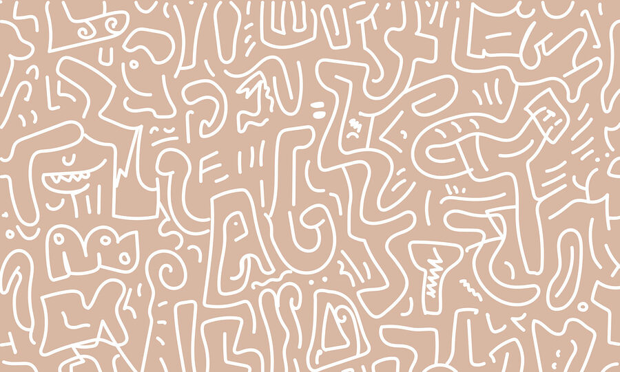 Pattern of lines and shapes