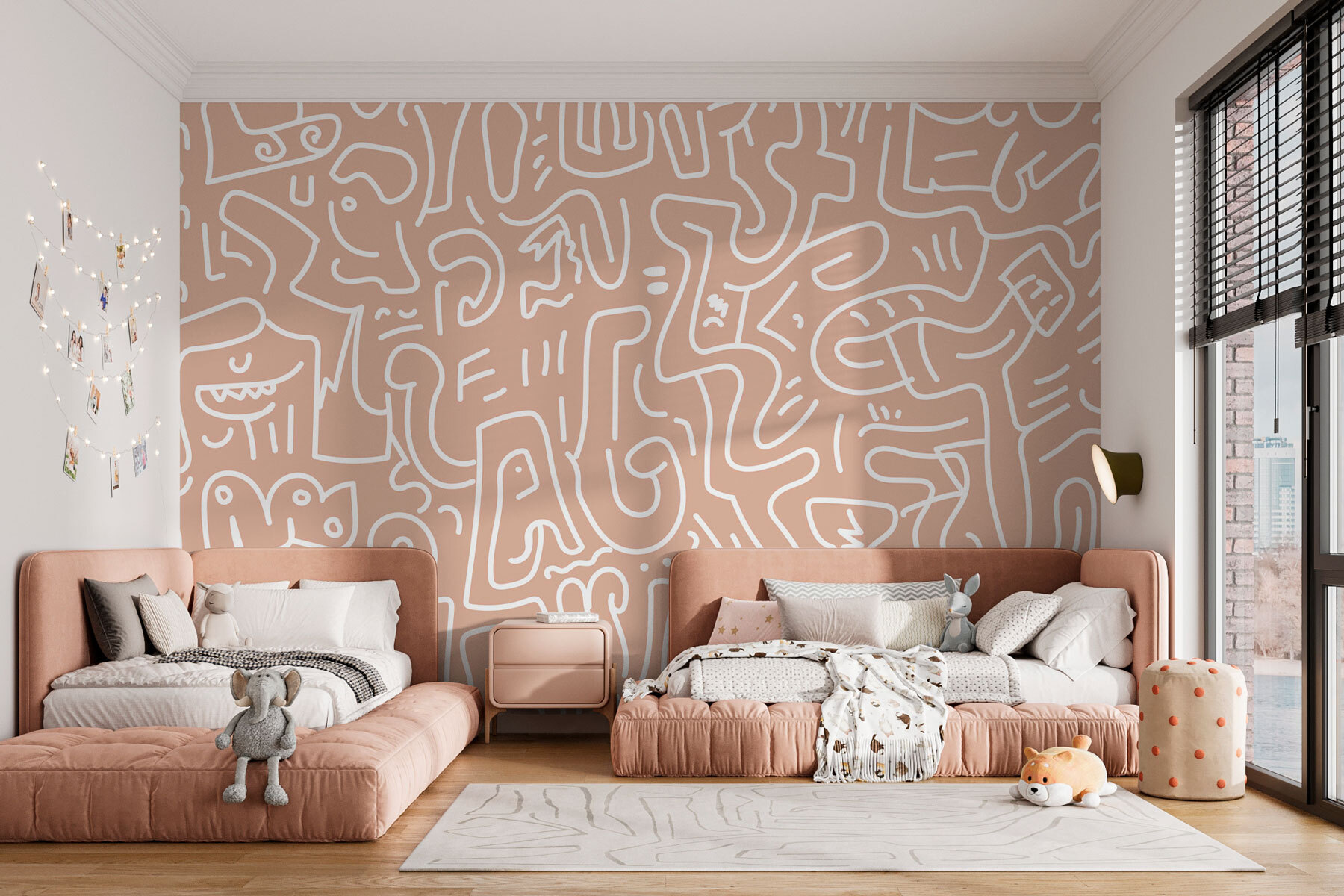 Pattern of lines and shapes
