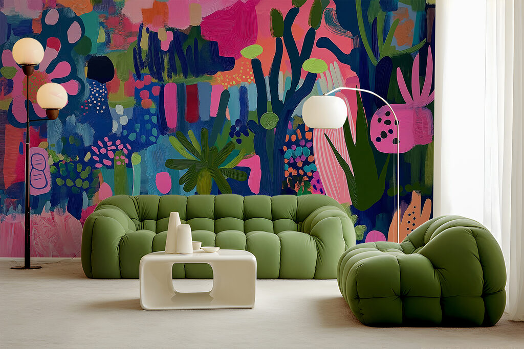 Colorful painting of plants and flowers w08284pig2mr 1024x683 - Colorful painting of plants and flowers