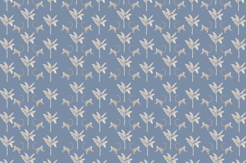 Pattern of monkeys and leaves Pattern of monkeys and leaves