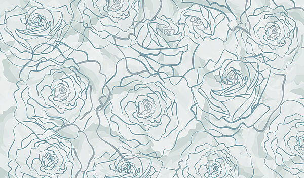 Pattern of roses on a white background Pattern of roses on a white background