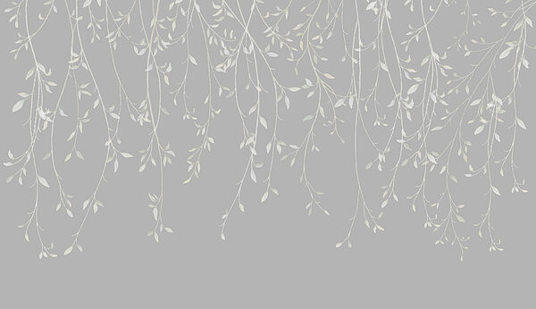 White and gray background with leaves White and gray background with leaves