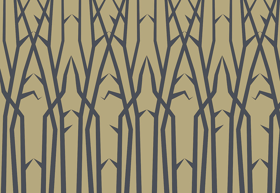 Pattern of thin branches