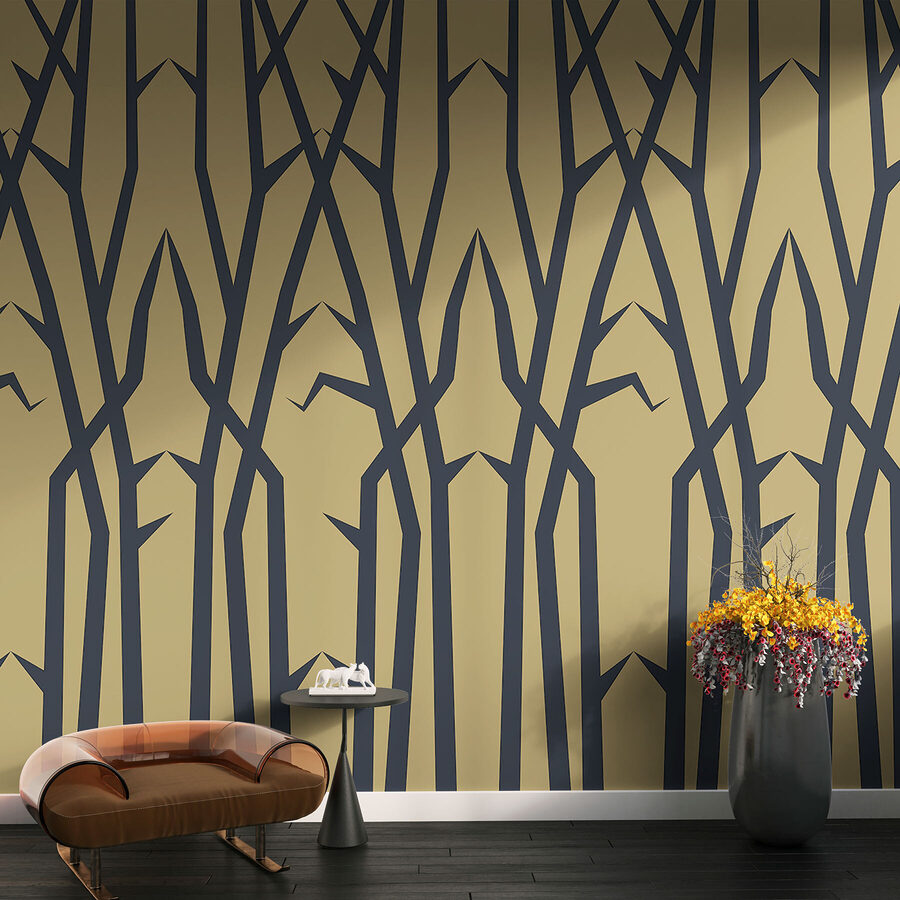 Pattern of thin branches