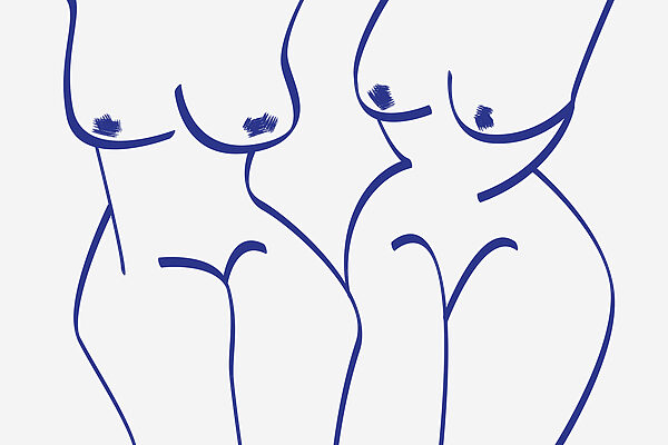 Group of women's body Group of women's body