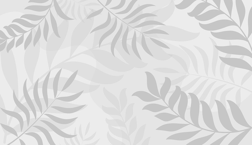 Grey leaves on a white background Grey leaves on a white background