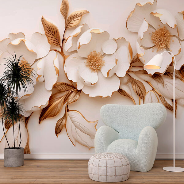 Elegant blooms in creamy hues. Elegant blooms in creamy hues.