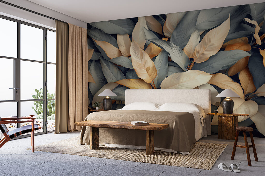 Group of leaves with different colors Group of leaves with different colors