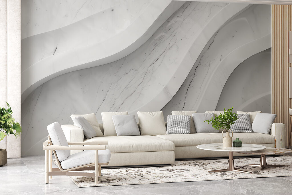 White marble wall with lines White marble wall with lines