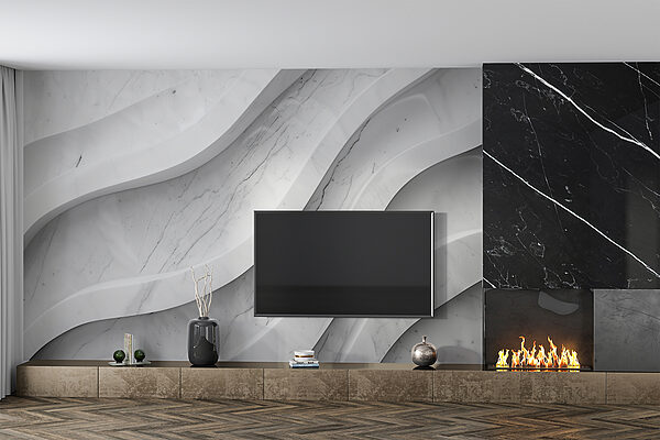 White marble wall with lines White marble wall with lines