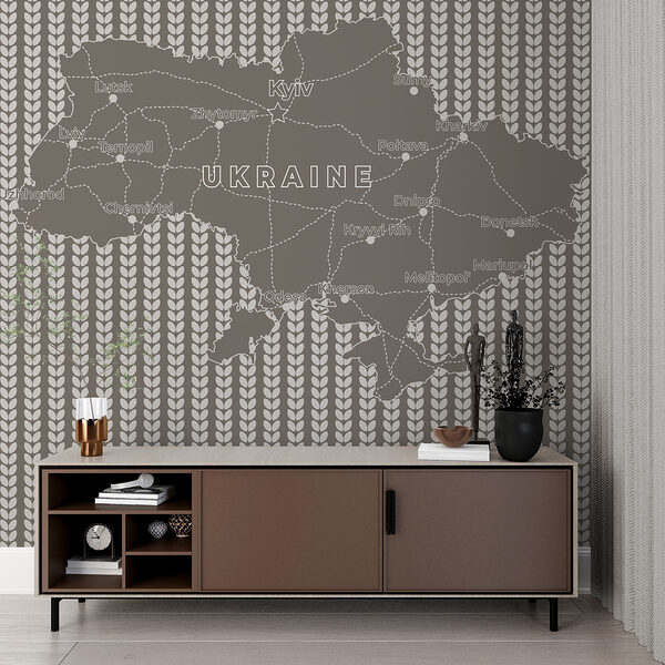 Map of ukraine with white text Map of ukraine with white text