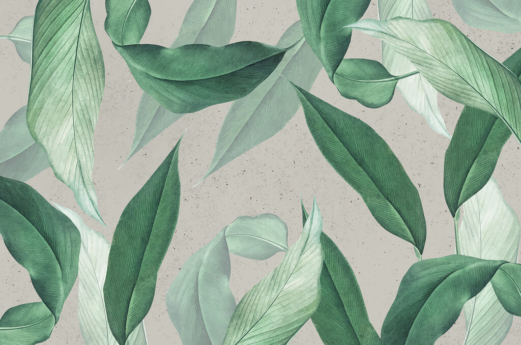 Pattern of green leaves Pattern of green leaves