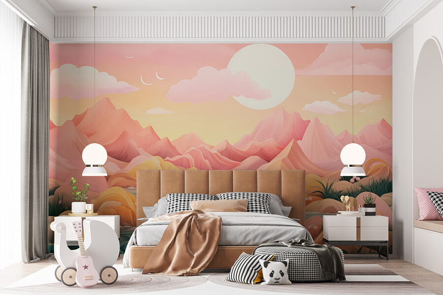 Wall murals River running through a valley - Image 2