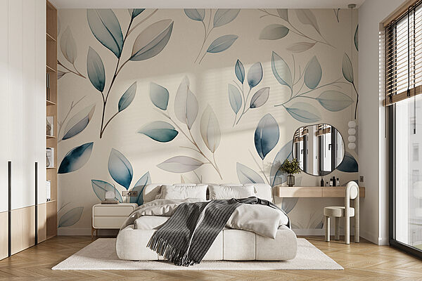 Pattern of leaves on a white background Pattern of leaves on a white background