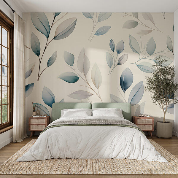 Pattern of leaves on a white background Pattern of leaves on a white background