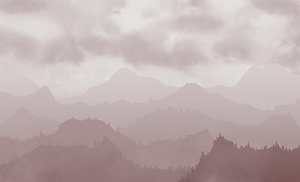 Foggy mountain range Foggy mountain range