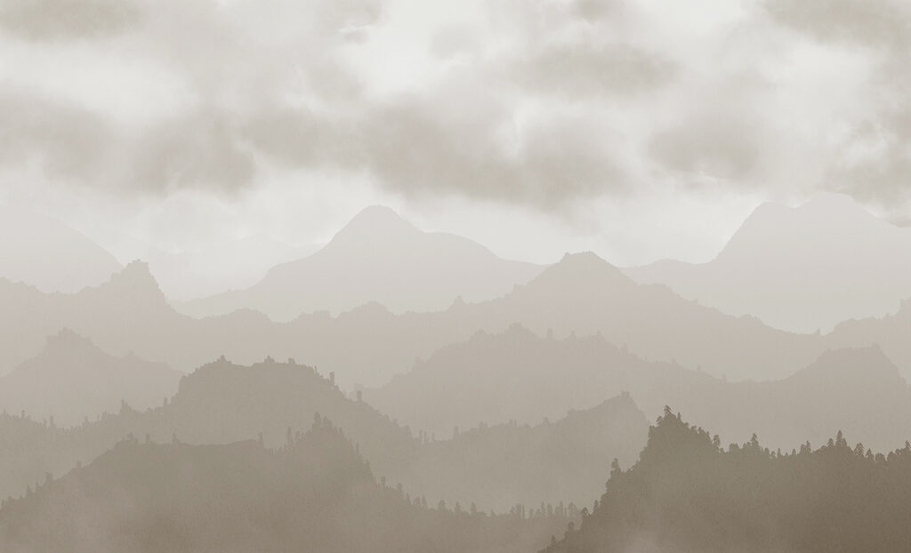 Foggy mountain range Foggy mountain range