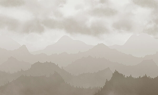 Foggy mountain range Foggy mountain range