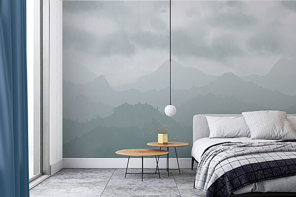 Foggy mountain range Foggy mountain range