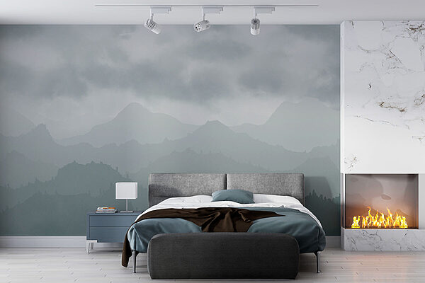 Foggy mountain range Foggy mountain range