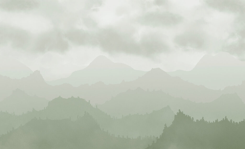 Foggy mountain range Foggy mountain range