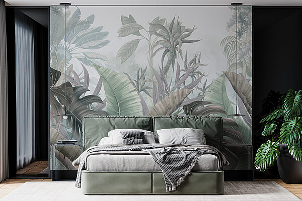 Group of tropical leaves Group of tropical leaves