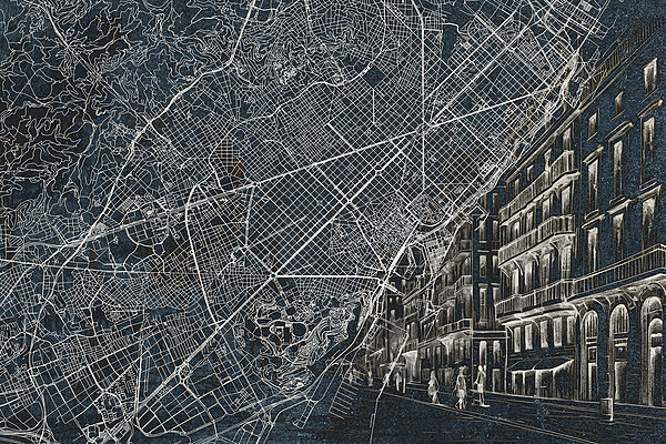 Map of a city Map of a city