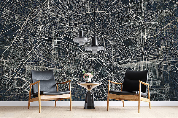 Map of a city Map of a city