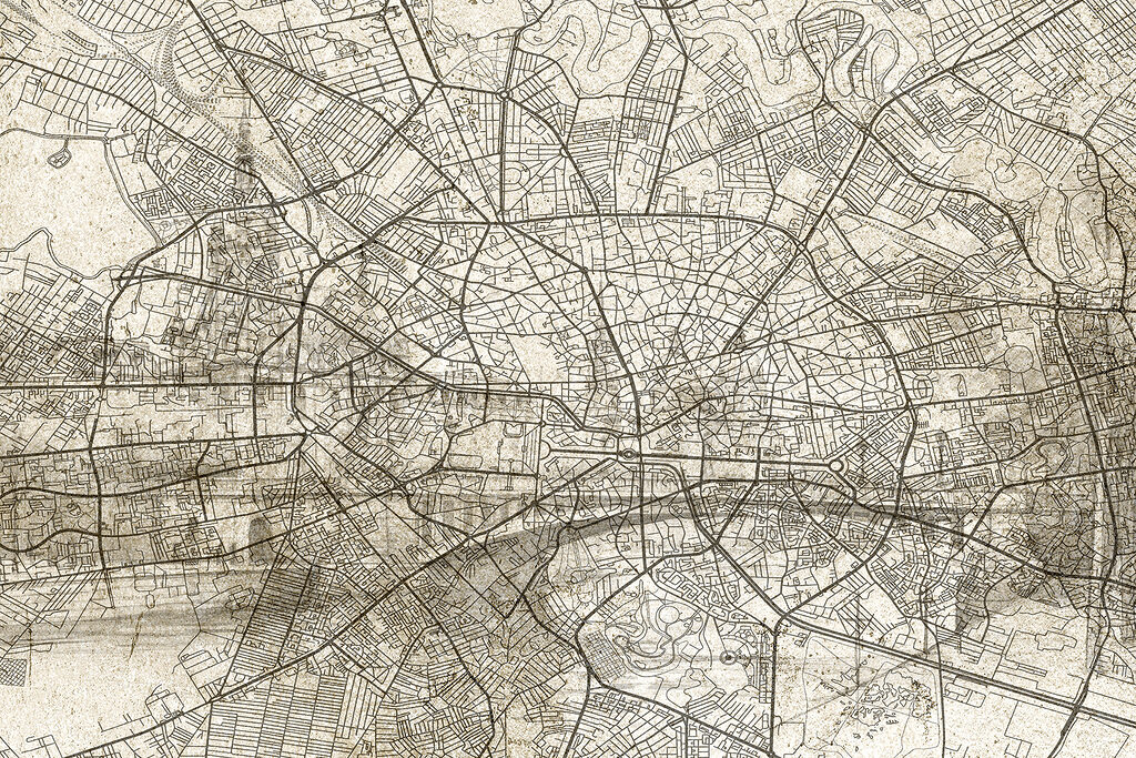 Map of a city Map of a city