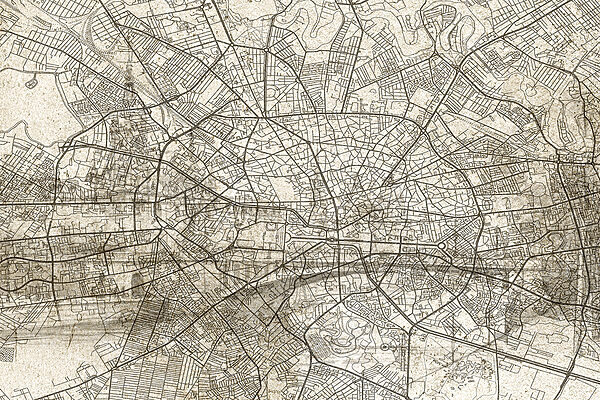 Map of a city Map of a city