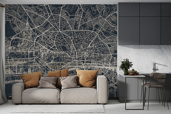 Map of a city Map of a city